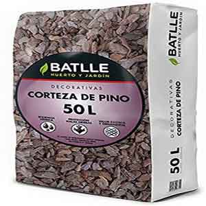 Corteza de pino Batlle 50L. Fotografía de Amazon.