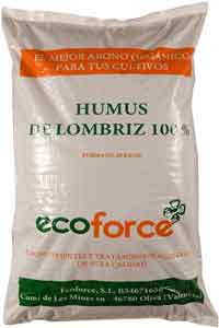Humus de Lombriz Cultivers 20Kg. Imagen de Amazon.