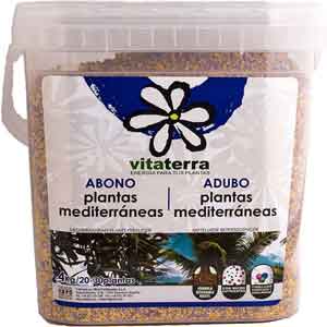 Abono Olivos y Plantas Mediterráneas Vitaterra 4Kg. Imagen de Amazon.