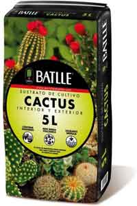 Sustrato específico para cactus, Batlle, 5L. Imagen de Amazon.