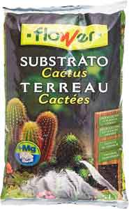 Sustrato específico para cactus, Flower, 5L. Imagen de Amazon.