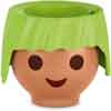 Maceta Lechuza Ojo Apple Green. Una maceta infantil de Playmobil.