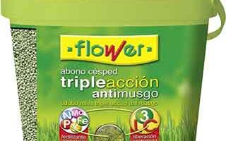 Abono antimusgo triple acción de Flower en Amazon.