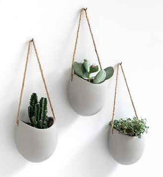Maceta colgante de pared Ellie.