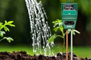 Medidor de pH y humedad del suelo Sonkir, MS02.